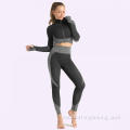 Yoga top zip lengkap turtleneck